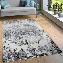 Vintage stílusú szőnyeg - szürke ás fekete 60x100 cm