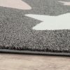 Csillagmintás gyerekszoba szőnyeg - szürke 160x220 cm