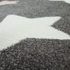 Csillagmintás gyerekszoba szőnyeg - szürke 120x170 cm