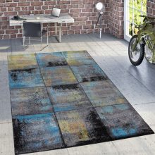 Rozsdamintás kockás szőnyeg - többszínű 80x150 cm