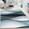 Rug Abstract Wave Design Red