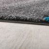 Absztrakt hullám hatású szőnyeg - türkiz 80x150 cm