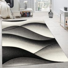 Absztrakt hullám hatású szőnyeg - szürke 160x230 cm