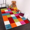 Kids Carpet Multi-Colour Chequered