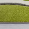 Kockás szőnyeg - szürke és zöld 60x110 cm