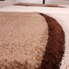 Kockás szőnyeg - barna 300x400 cm