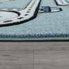 Játszószőnyeg utcai mintával - kék 80x150 cm