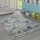 Játszószőnyeg utcai mintával - szürke 80x150 cm