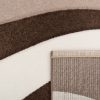 Hullám mintás szőnyeg - barna 120x170 cm