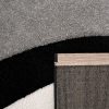 Hullám mintás szőnyeg - fekete 80x150 cm