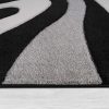 Hullám mintás szőnyeg - fekete 120x170 cm
