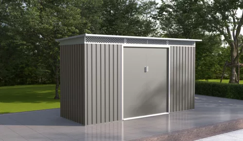 EPT STABIL FÉM KERTI TÁROLÓ 483 - 340 x 142 CM - SZÜRKE