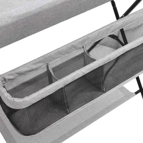  világosszürke vas pelenkázóasztal