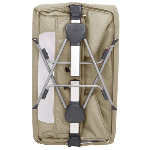  tópszínű vászonszövet babaágy matraccal