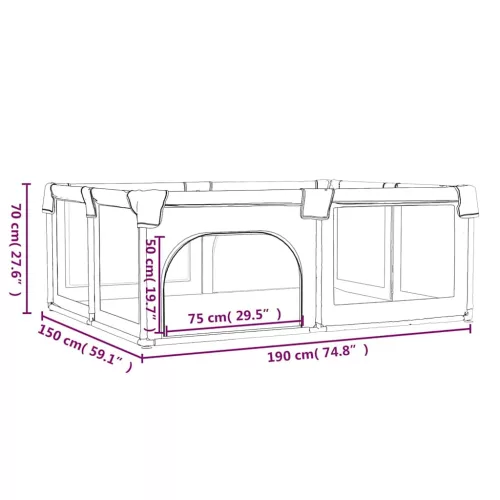  sötétszürke oxford szövet babajáróka 2 ajtóval