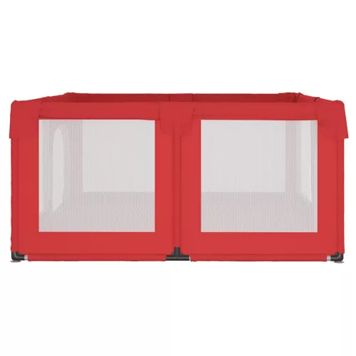  piros oxford szövet babajáróka 2 ajtóval