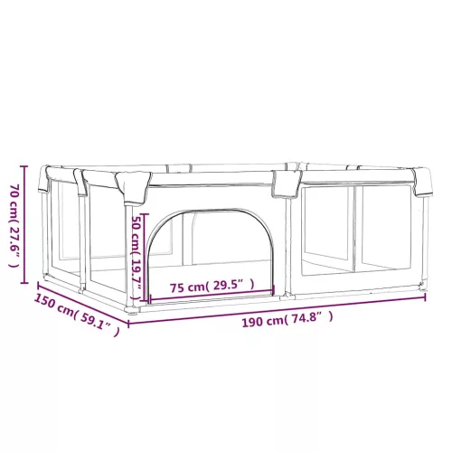  piros oxford szövet babajáróka 2 ajtóval