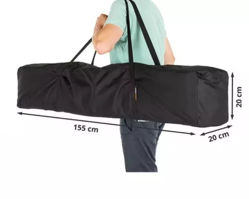 TP 3x3m összecsukható alumínium pavilon, 4 db oldalfallal - narancssárga