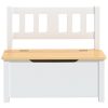  fehér-bézs MDF gyermek tárolópad 60 x 30 x 55 cm