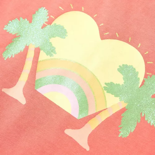 Korall színű gyerekpóló 92