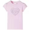 Világos rózsaszín gyerekpóló 104