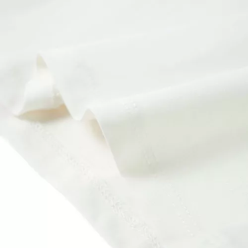 Fehér fodros ujjú gyerekpóló 140