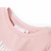 Világos rózsaszín fodros ujjú gyerekpóló 104