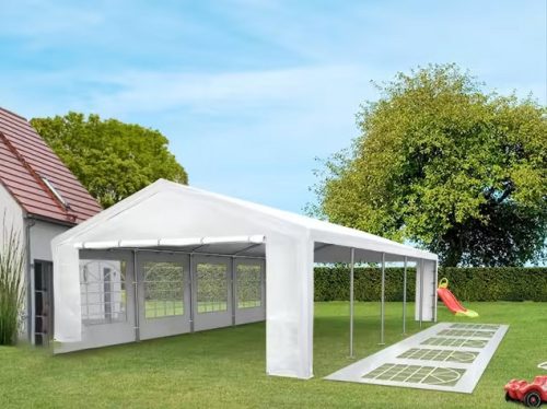 TP 4x6m standard rendezvénysátor, PE 350 - fehér