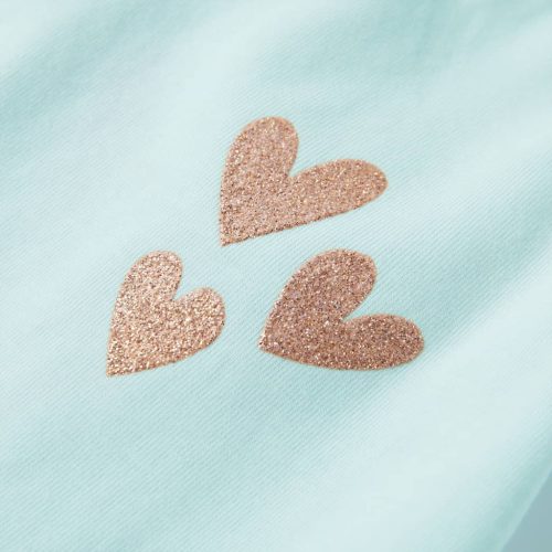 Világosmenta színű gyerekfelső 116