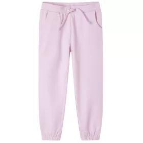 Világos rózsaszín gyerek melegítőnadrág 104