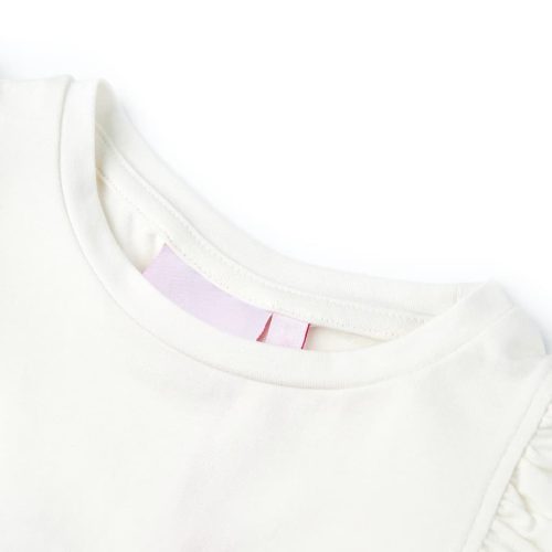 Ekrü színű gyerekpóló 128