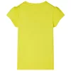 Élénksárga buggyos ujjú gyerekpóló 140