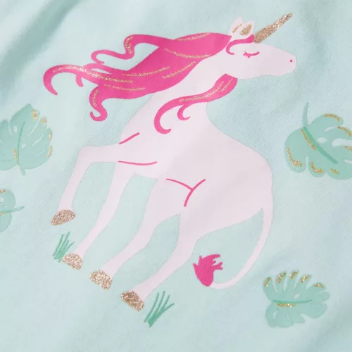 Világosmenta színű gyerek felső 140