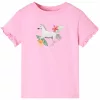 Élénk rózsaszín rövid ujjú gyerekpóló 104