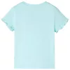 Élénk kék rövid ujjú gyerekpóló 104