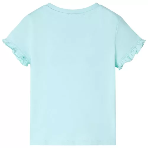 Élénk kék rövid ujjú gyerekpóló 116