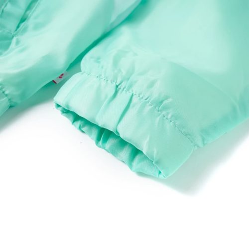 Többszínű kapucnis gyerekkabát cipzárral 116