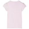 Halvány rózsaszín buggyos ujjú gyerekpóló 116