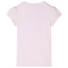 Halvány rózsaszín buggyos ujjú gyerekpóló 128
