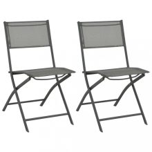 VID 2 db összecsukható acél kültéri szék