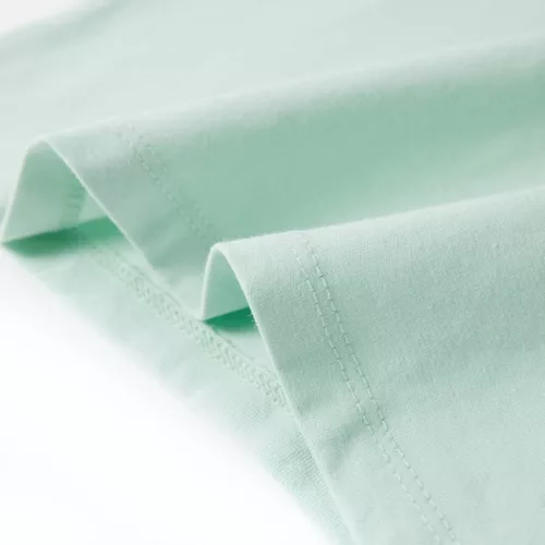 Világosmenta színű buggyos ujjú gyerekpóló 128