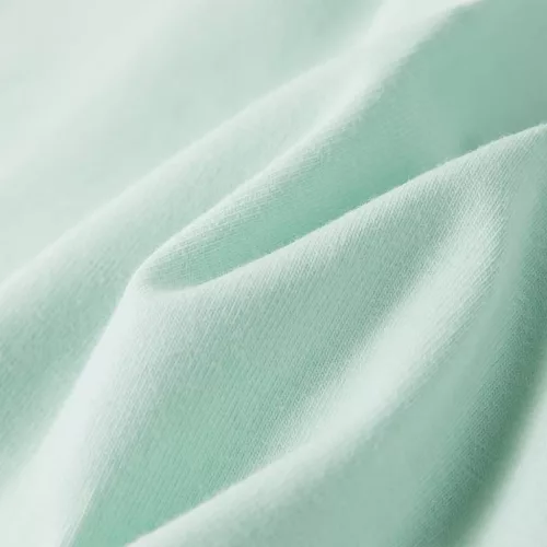 Világosmenta színű buggyos ujjú gyerekpóló 128