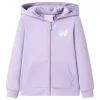 Lila kapucnis gyerekpulóver 92