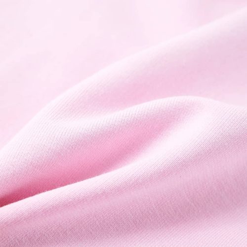 Világos rózsaszín kapucnis gyerekpulóver 104