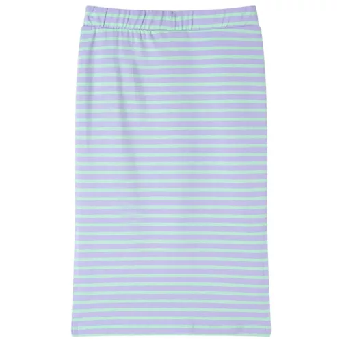 Világosmenta színű csíkos egyenes gyerekszoknya 116