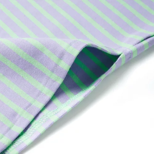 Világosmenta színű csíkos egyenes gyerekszoknya 116