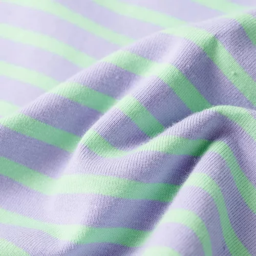 Világosmenta színű csíkos egyenes gyerekszoknya 116