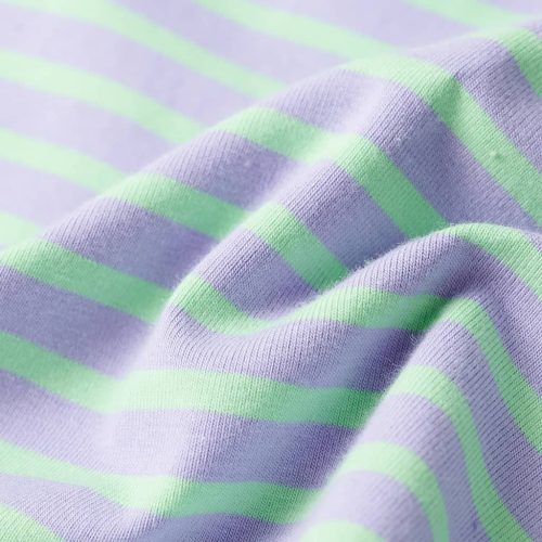 Világosmenta színű csíkos egyenes gyerekszoknya 140