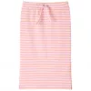 Rózsaszín csíkos egyenes gyerekszoknya 104