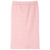 Rózsaszín csíkos egyenes gyerekszoknya 104